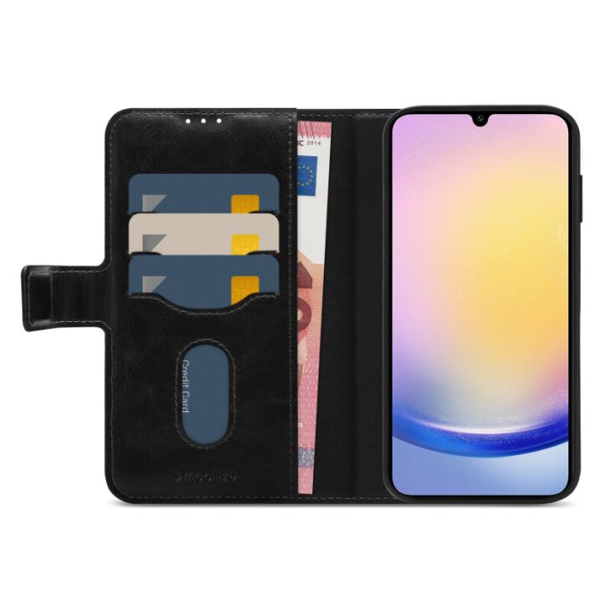 Mobilize 2in1 Magnet Gelly Wallet Case Samsung Galaxy A25 5G Black