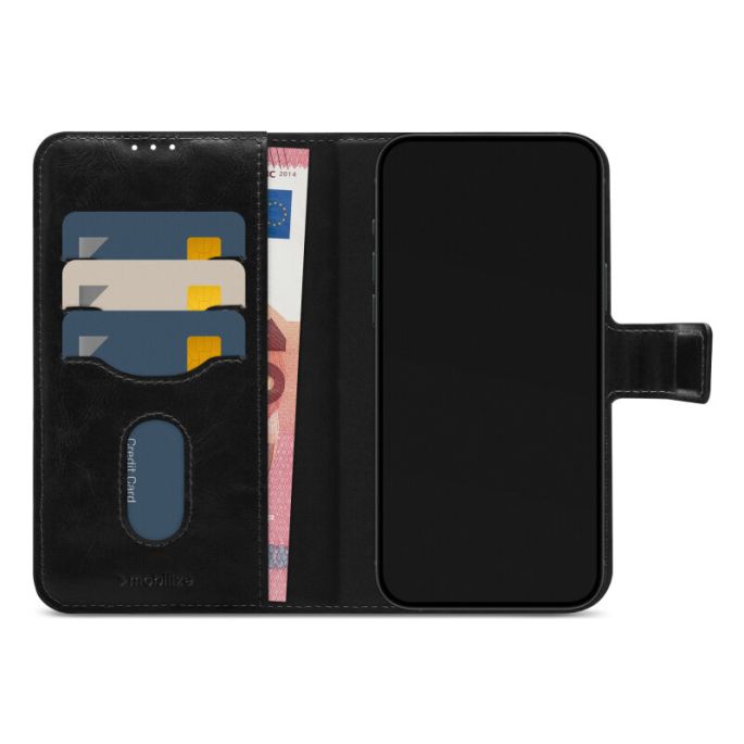 Mobilize 2in1 Magsafe Compatible Gelly Wallet Case Apple iPhone 16 Black