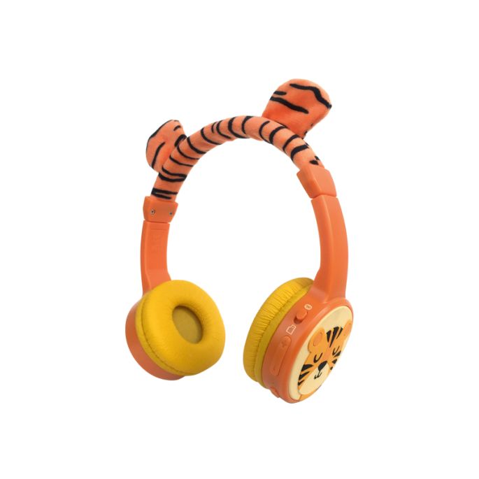 Mobilize Wireless/Wired Over Ear Kids Headphone 85dB - Tijger