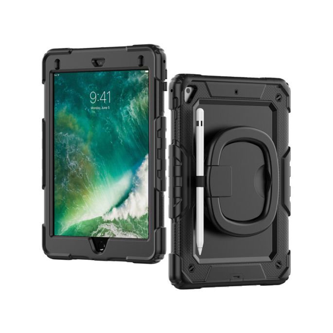 Mobilize Rotating Defender Case Stand Function for Apple iPad 9.7 (17/18)/Air/Air 2/Pro 9.7 Black