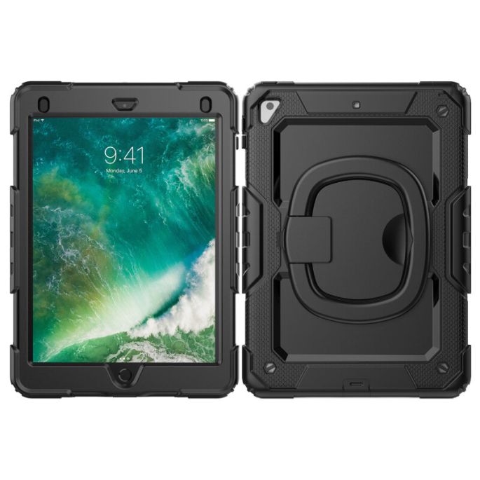 Mobilize Rotating Defender Case Stand Function for Apple iPad 9.7 (17/18)/Air/Air 2/Pro 9.7 Black