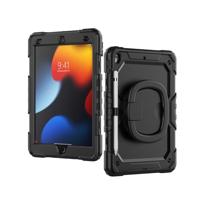 Mobilize Rotating Defender Case Stand Function for Apple iPad 10.2 (2019/2020/2021) Black