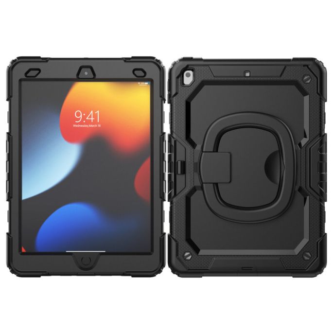 Mobilize Rotating Defender Case Stand Function for Apple iPad 10.2 (2019/2020/2021) Black