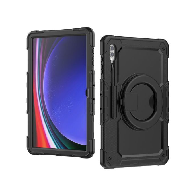 Mobilize Rotating Defender Case Stand Function for Samsung Galaxy Tab S9 Ultra 14.6 Black