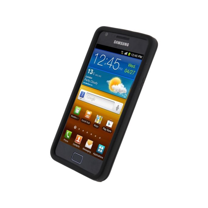 Xccess Siliconen Hoesje Samsung Galaxy SII I9100 - Zwart