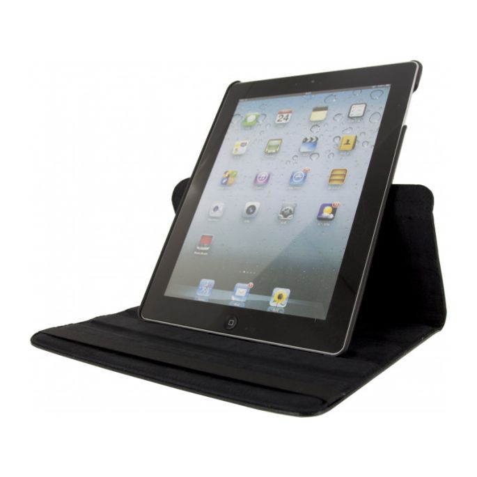 Xccess Draaibaar Tablethoes Apple iPad 2/3/4 - Zwart