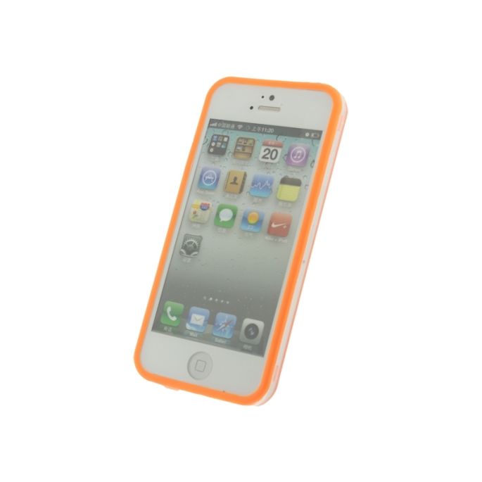 Xccess Bumper Case Apple iPhone 5/5S/SE - Transparant/Orange