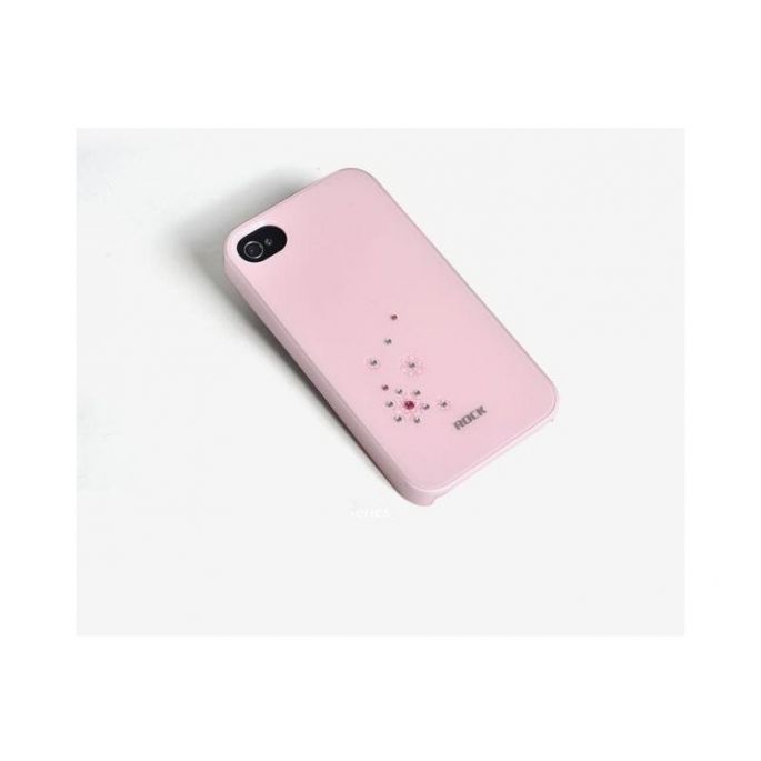 Rock Cover Summer Flowery Apple iPhone 4/4S Pink