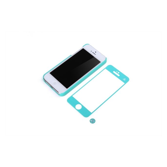 Rock Texture Semi Transparent Case Apple iPhone 5/5S/SE Blue
