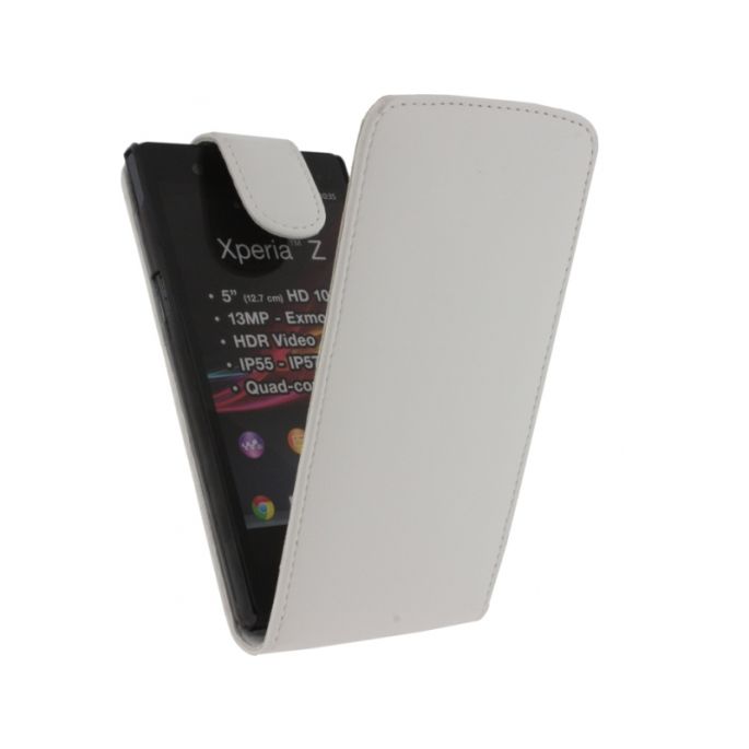 Xccess Flip Case Sony Xperia Z - Wit