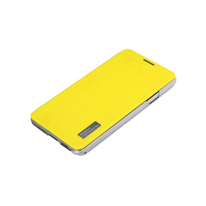 Rock Elegant Side Flip Case Samsung Galaxy Note 3 N9000 Lemon Yellow