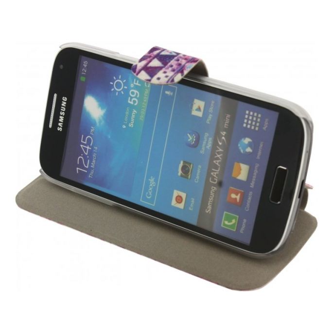 Xccess Book Stand Case Samsung Galaxy S4 Mini I9195 - Paars