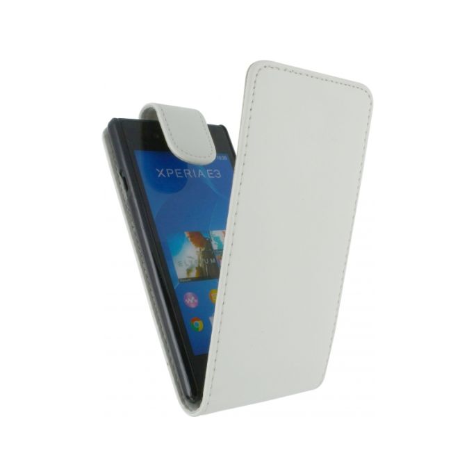 Xccess Flip Case Sony Xperia E3 - Wit