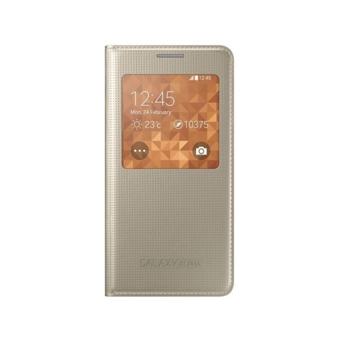 Samsung Smartview Cover Galaxy Alpha Gold