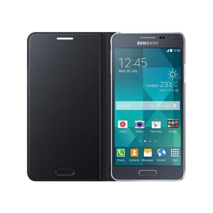 Samsung Flip Cover Galaxy Alpha - Zwart