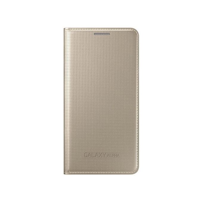 Samsung Flip Cover Galaxy Alpha Gold