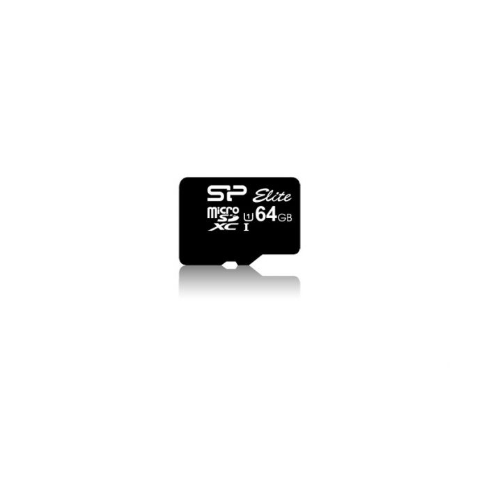 Silicon Power Micro SDHC incl. SD Adapter 64GB UHS-1 Class 10