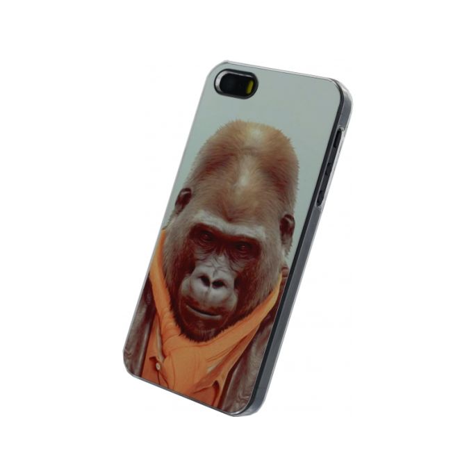 Xccess Metal Plate Cover Apple iPhone 5/5S/SE Funny Gorilla