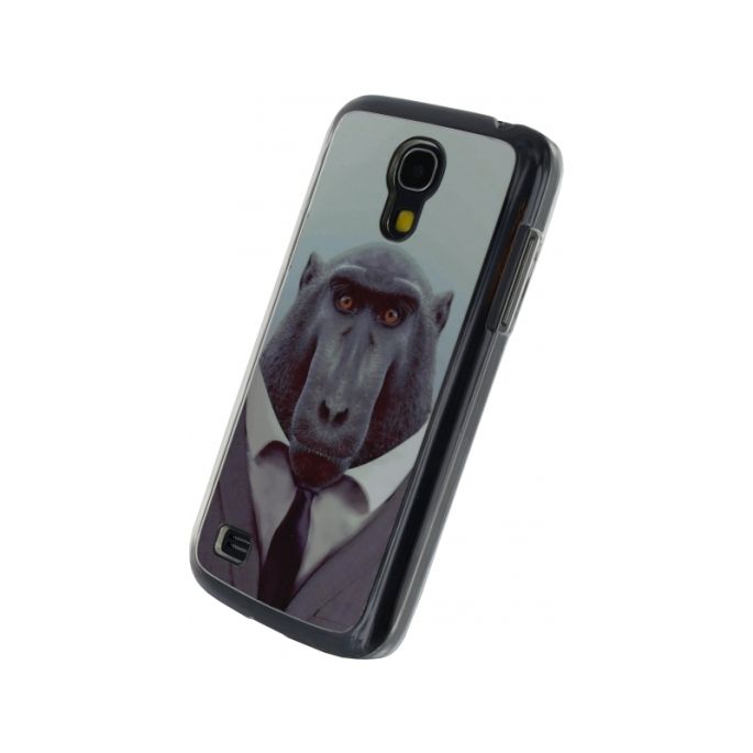 Xccess Metal Plate Cover Samsung Galaxy S4 Mini I9595 Funny Chimpanzee