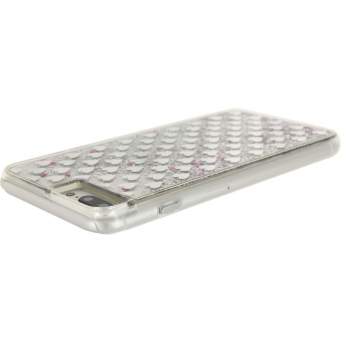 Xccess Liquid Glitter Case Apple iPhone 7 Plus/8 Plus - Zilver Hearts