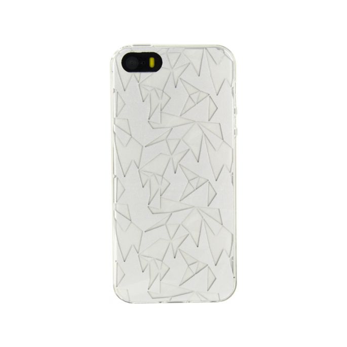 Xccess Flexibel TPU Hoesje Apple iPhone 5/5S/SE Prism Design - Zilver