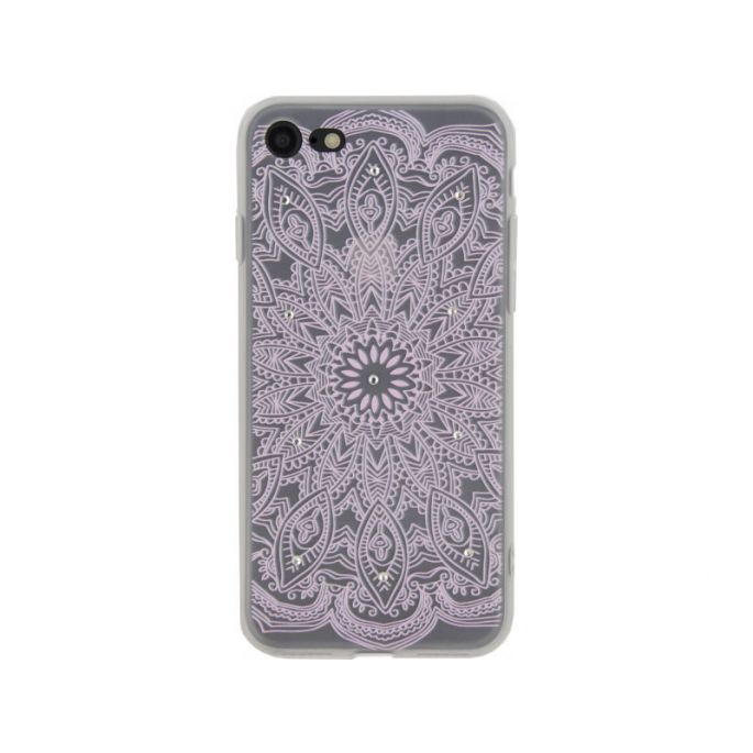 Fondsen ader Autorisatie Xccess TPU Hoesje Apple iPhone 6/6S Mandala with Glitter Stone - Roze |  Casy.nl