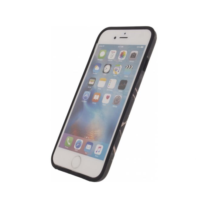 de elite Infrarood opleggen Xccess TPU Hoesje Apple iPhone 6/6S Marble Electroplating - Zwart | Casy.nl