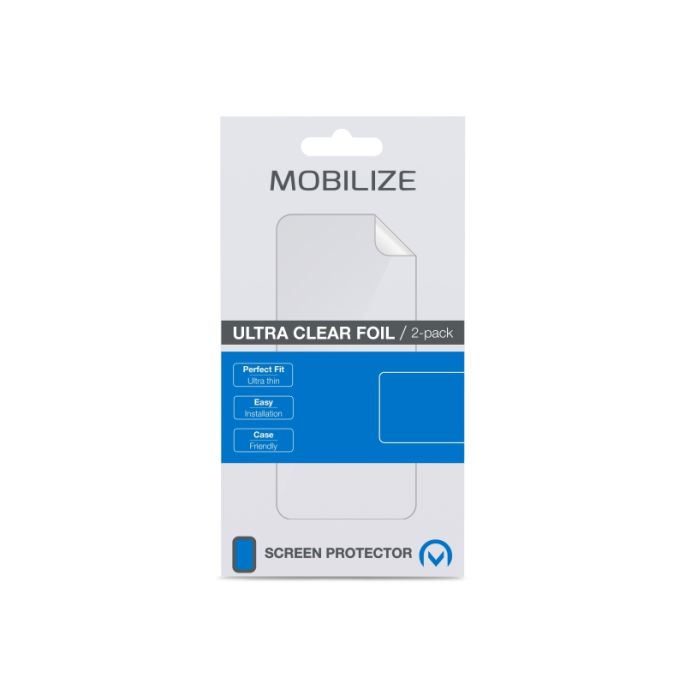 Mobilize Folie Screenprotector 2-pack Sony Xperia XZ2 Compact - Transparant