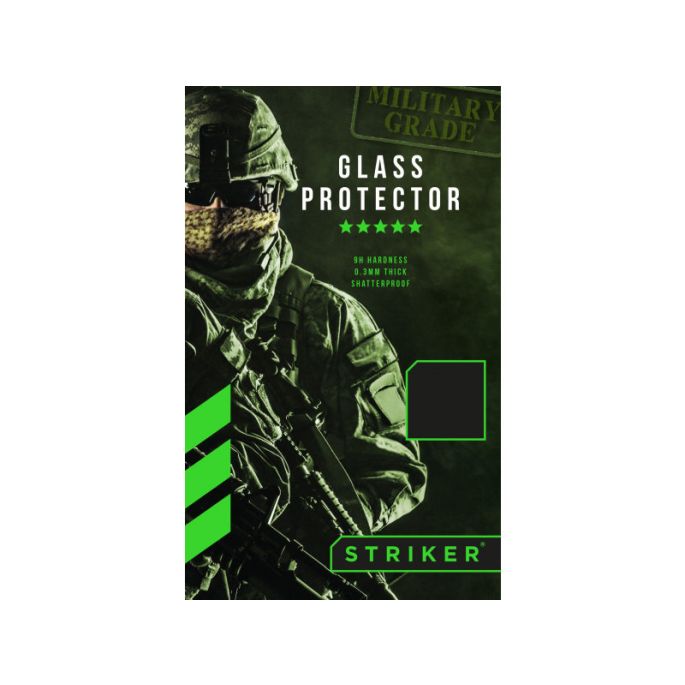Striker Full Glue Ballistic Glas Screenprotector voor Apple iPhone 7/8/SE (2020) - Zwart