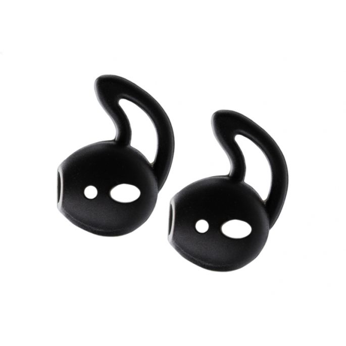 Xccess Siliconen Earbuds with Ear Hook voor Apple Earpod/Airpod - Zwart