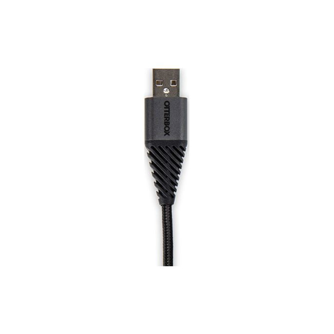 OtterBox Nylon Gevlochten Laadkabel Micro USB 2m - Zwart
