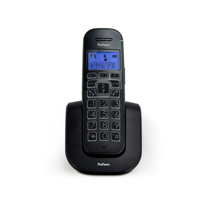 Profoon Big Button DECT Telefoon - Zwart