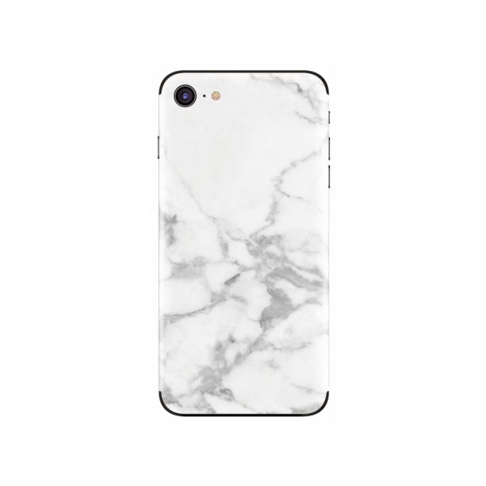 My Style PhoneSkin Sticker voor Apple iPhone 7/8/SE 2020) - Wit Marmer