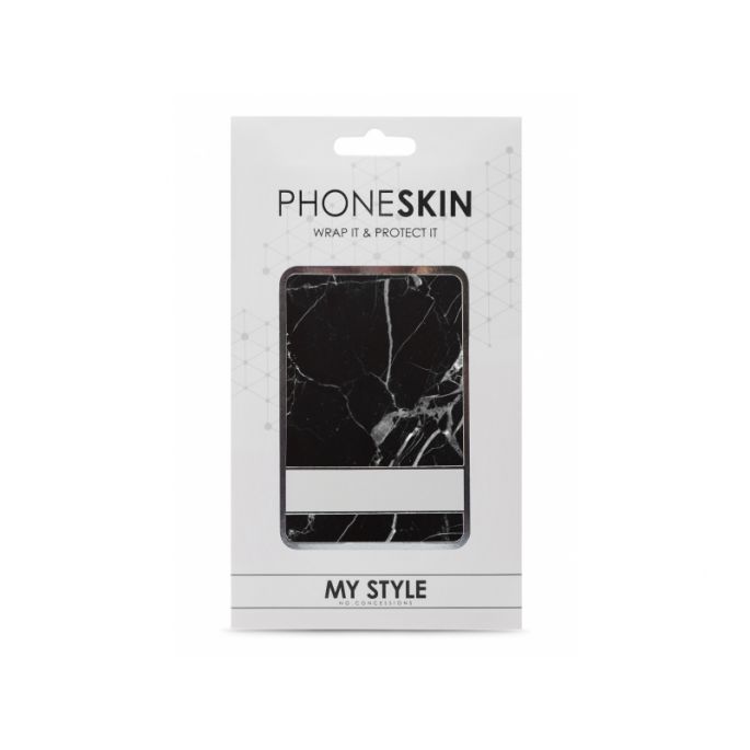 My Style PhoneSkin Sticker voor Apple iPhone X - Zwart Marmer