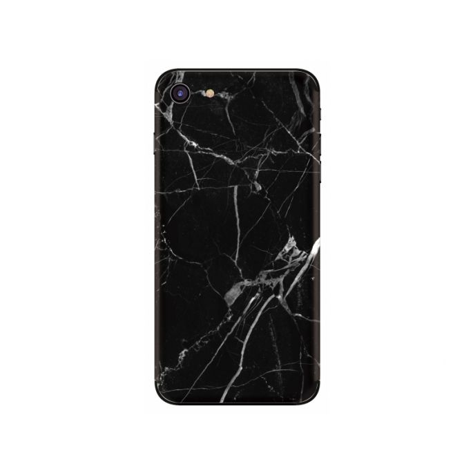 My Style PhoneSkin Sticker voor Apple iPhone 7/8/SE 2020) - Zwart Marmer