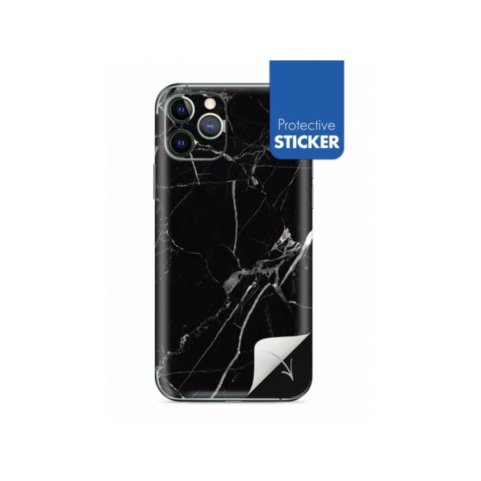 My Style PhoneSkin Sticker voor Apple iPhone 11 Pro Max - Zwart Marmer