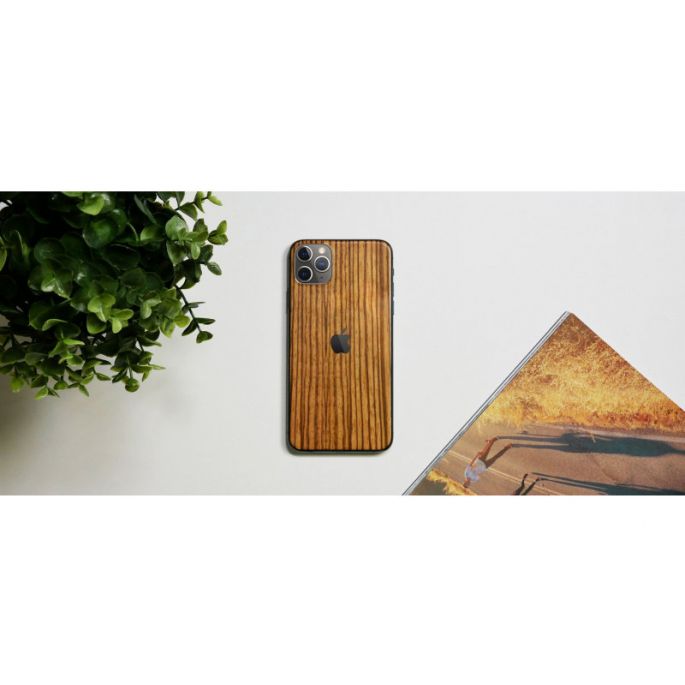 dskinz Smartphone Back Skin for Apple iPhone X Zebra Wood