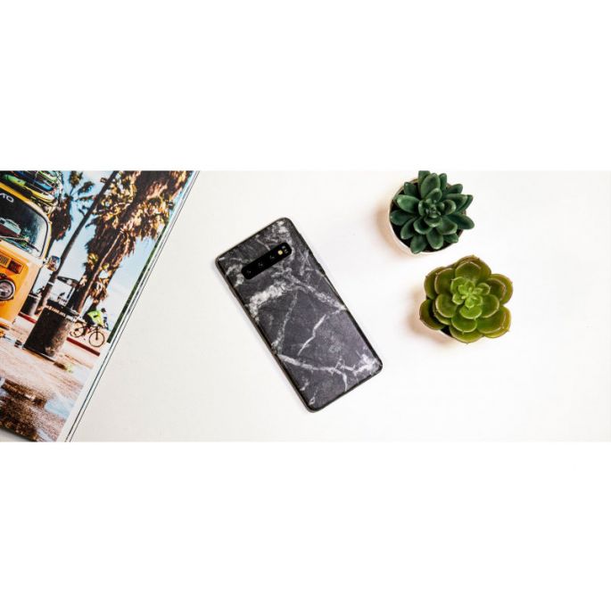 dskinz Smartphone Back Skin for Samsung Galaxy S10 Black Marble
