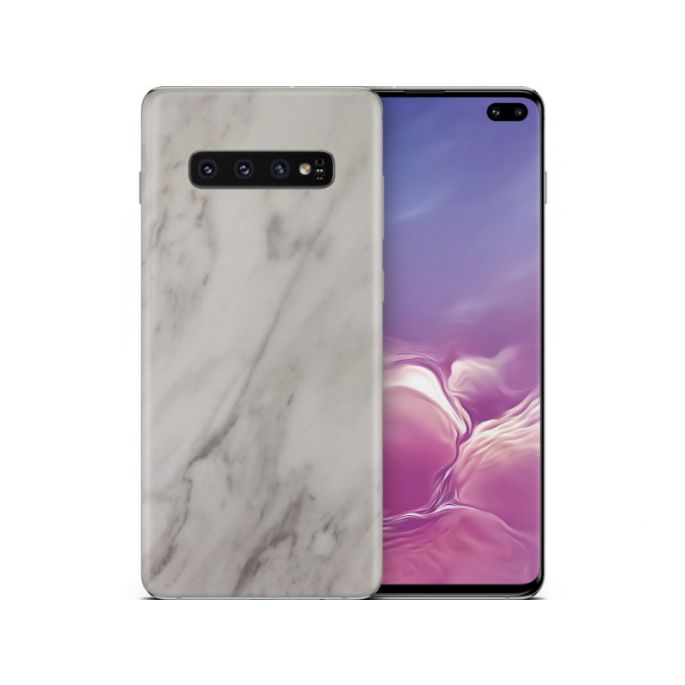 dskinz Smartphone Back Skin for Samsung Galaxy S10 White Marble