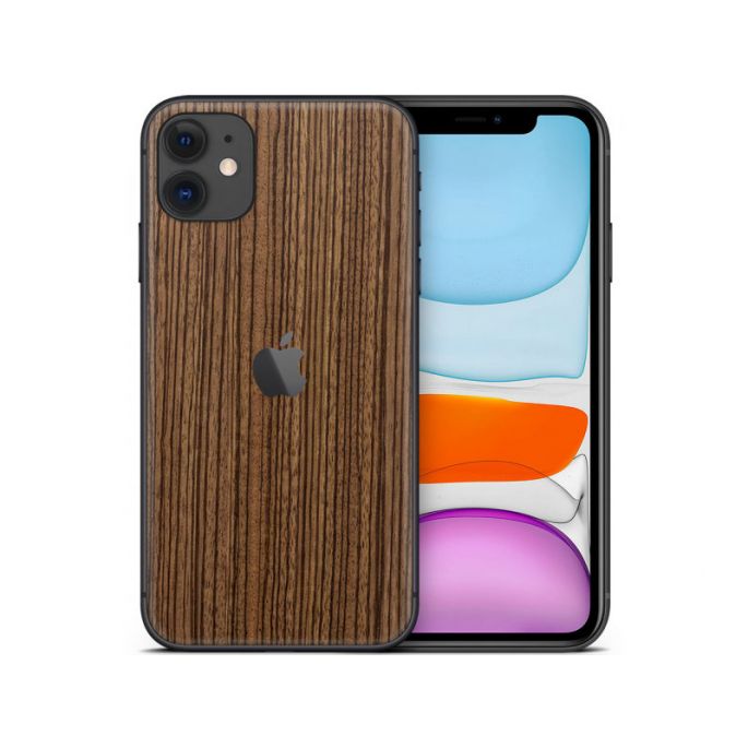 dskinz Smartphone Back Skin for Apple iPhone 11 Zebra Wood