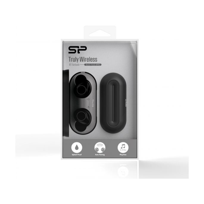 Silicon Power TWS Bluetooth Stereo Earbuds - Zwart