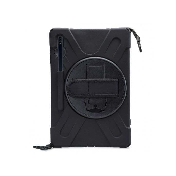 Xccess 360° Draaibare Tablethoes voor Samsung Galaxy Tab S7+/S8+ 12.4 - Zwart