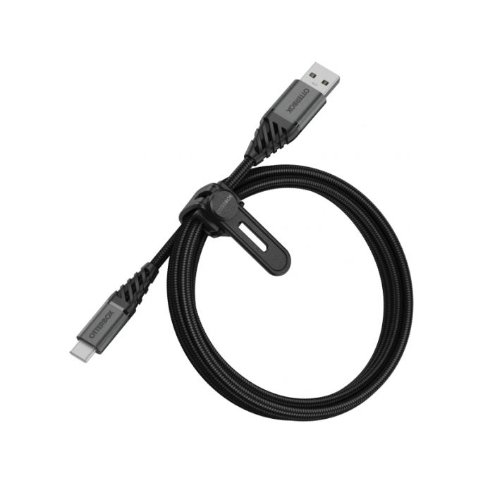 OtterBox Nylon Gevlochten Laadkabel USB-C 1m - Zwart