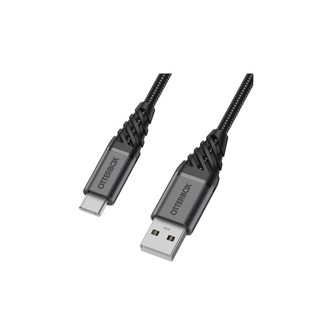OtterBox Nylon Gevlochten Laadkabel USB-C 1m - Zwart