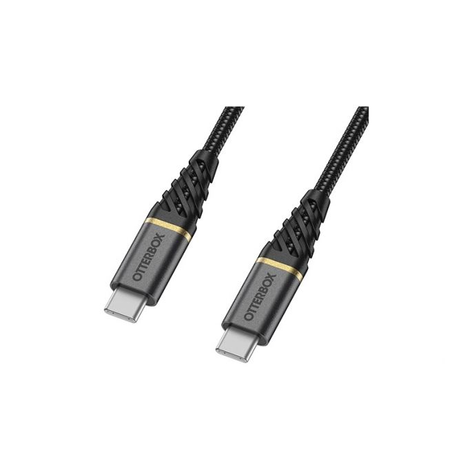 OtterBox Nylon Gevlochten Laadkabel USB-C naar USB-C 2m - Zwart