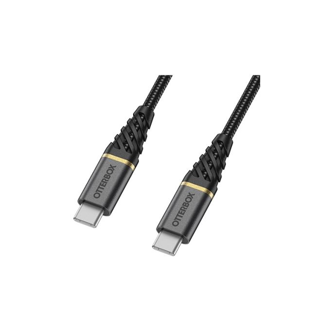 OtterBox Nylon Gevlochten Laadkabel USB-C naar USB-C 3m - Zwart