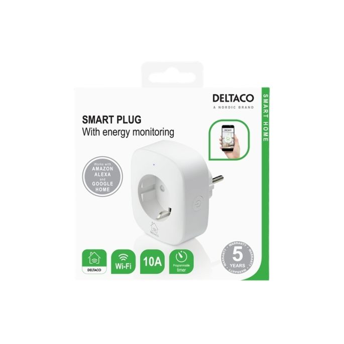DELTACO SMART HOME Power Plug - Wit