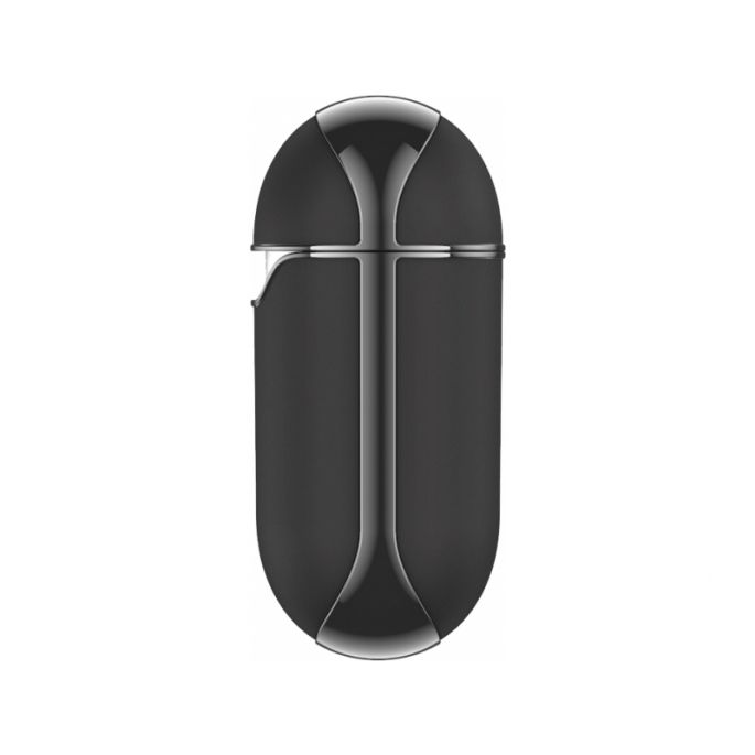 Valenta Lederen Snap Case Apple Airpods Gen 1/2 - Zwart