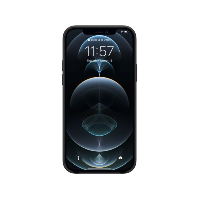 Valenta Lederen Back Cover Snap Luxe Apple iPhone 12/12 Pro - Zwart