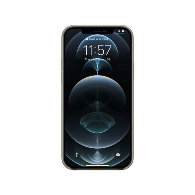 Valenta Lederen Back Cover Snap Luxe Apple iPhone 12 Pro Max - Grijs